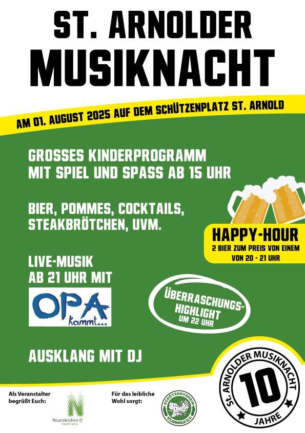 St.Arnolder Musiknacht 2025